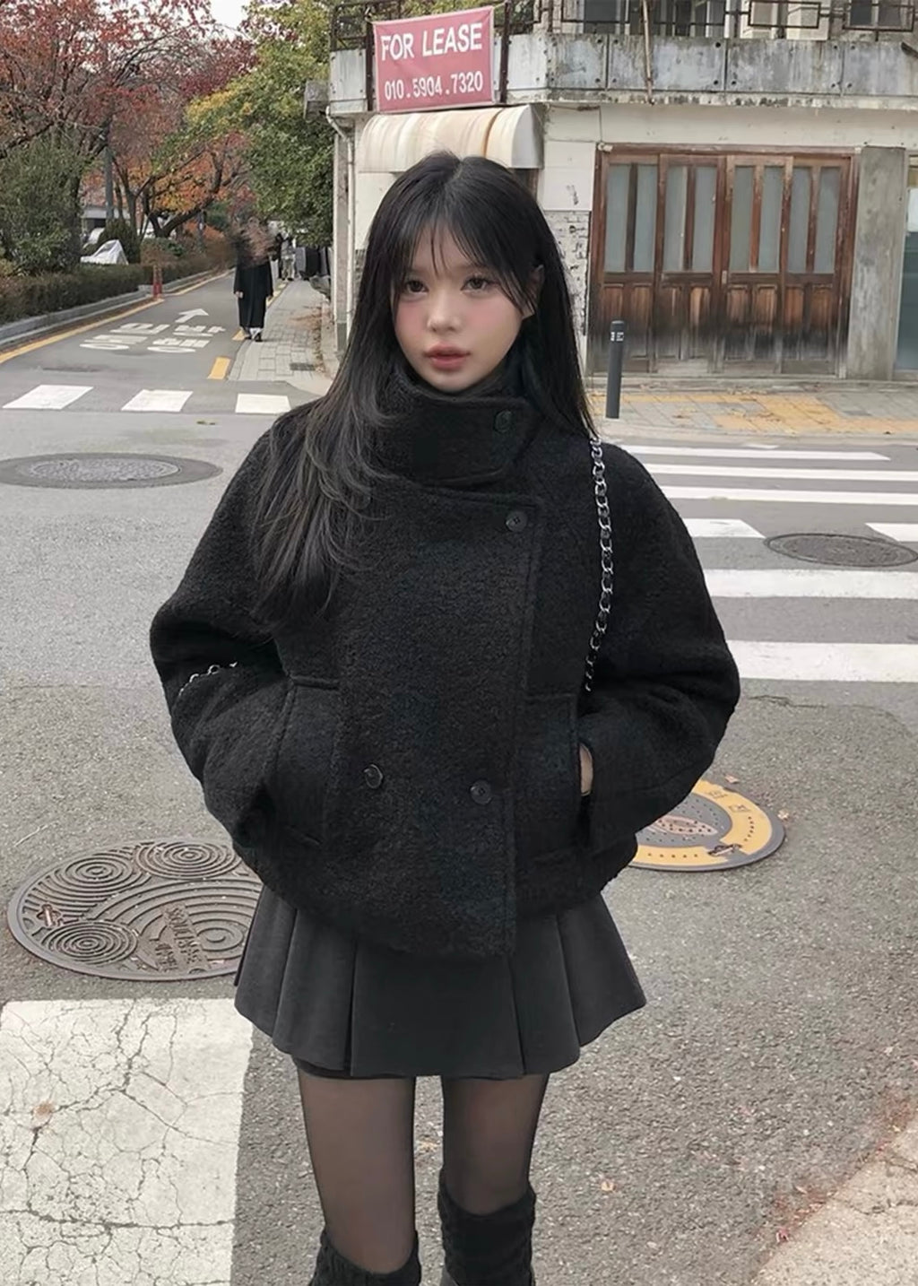 Elvane high neck coat