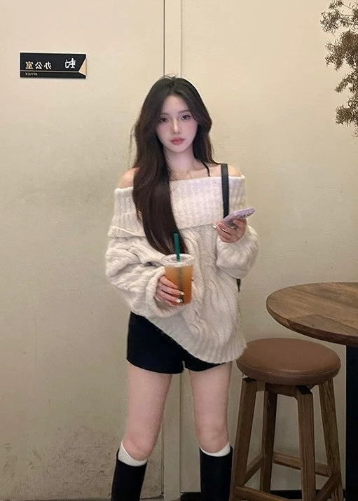 Elvane Off Shoulder Knit