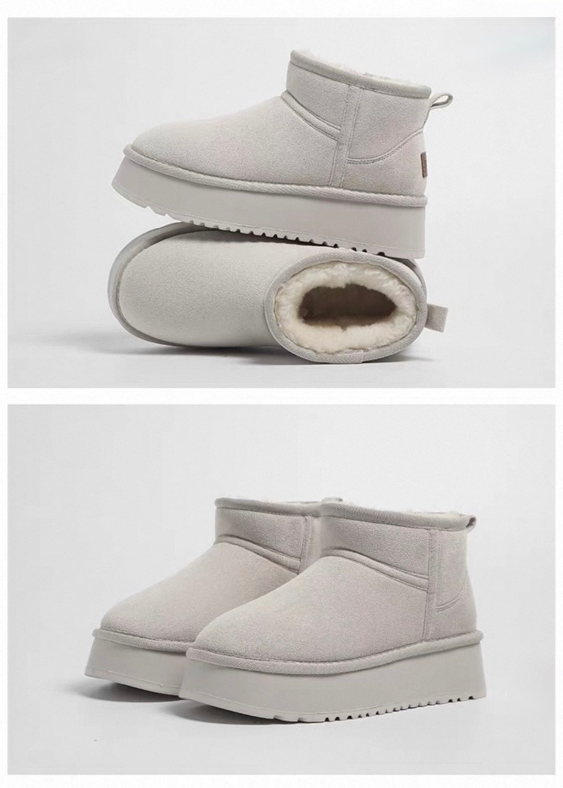 Velora Platform Mouton Boots