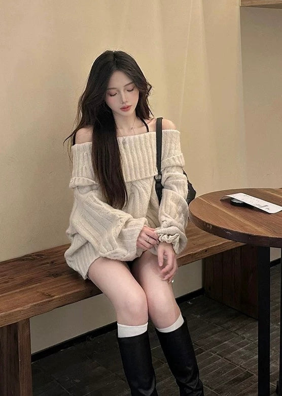 Elvane Off Shoulder Knit