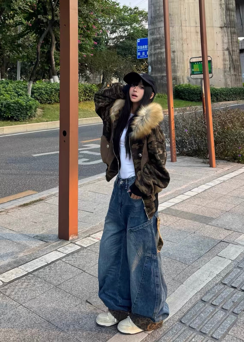 Frost Camo Fur Jacket
