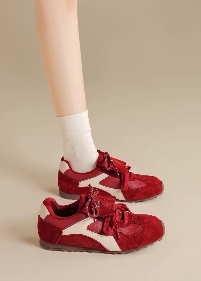 Daphne Retro Bow Sneakers