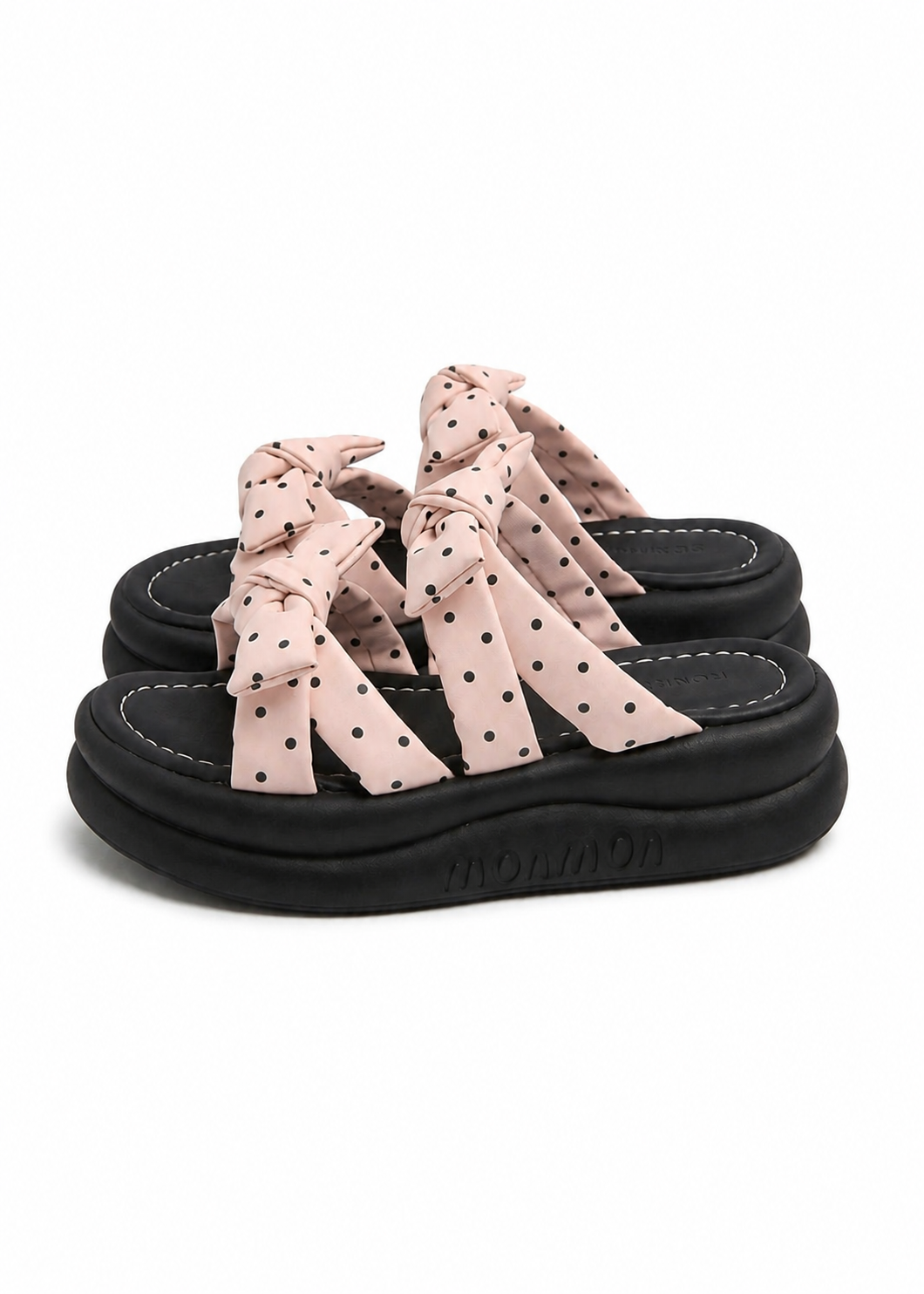 Polka Knot Sandals