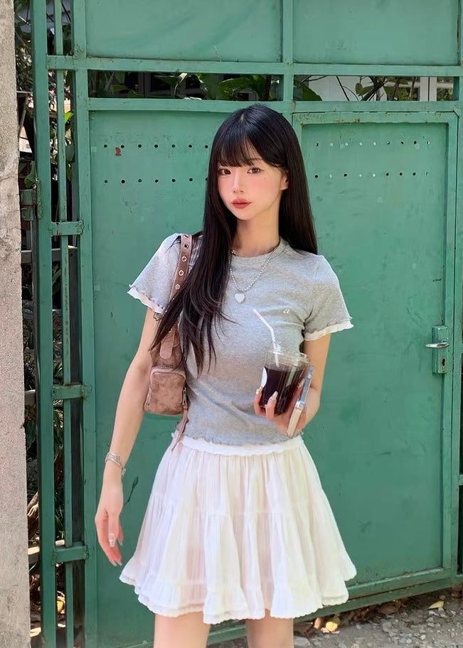 Étoile Sheer Trim T-シャツ