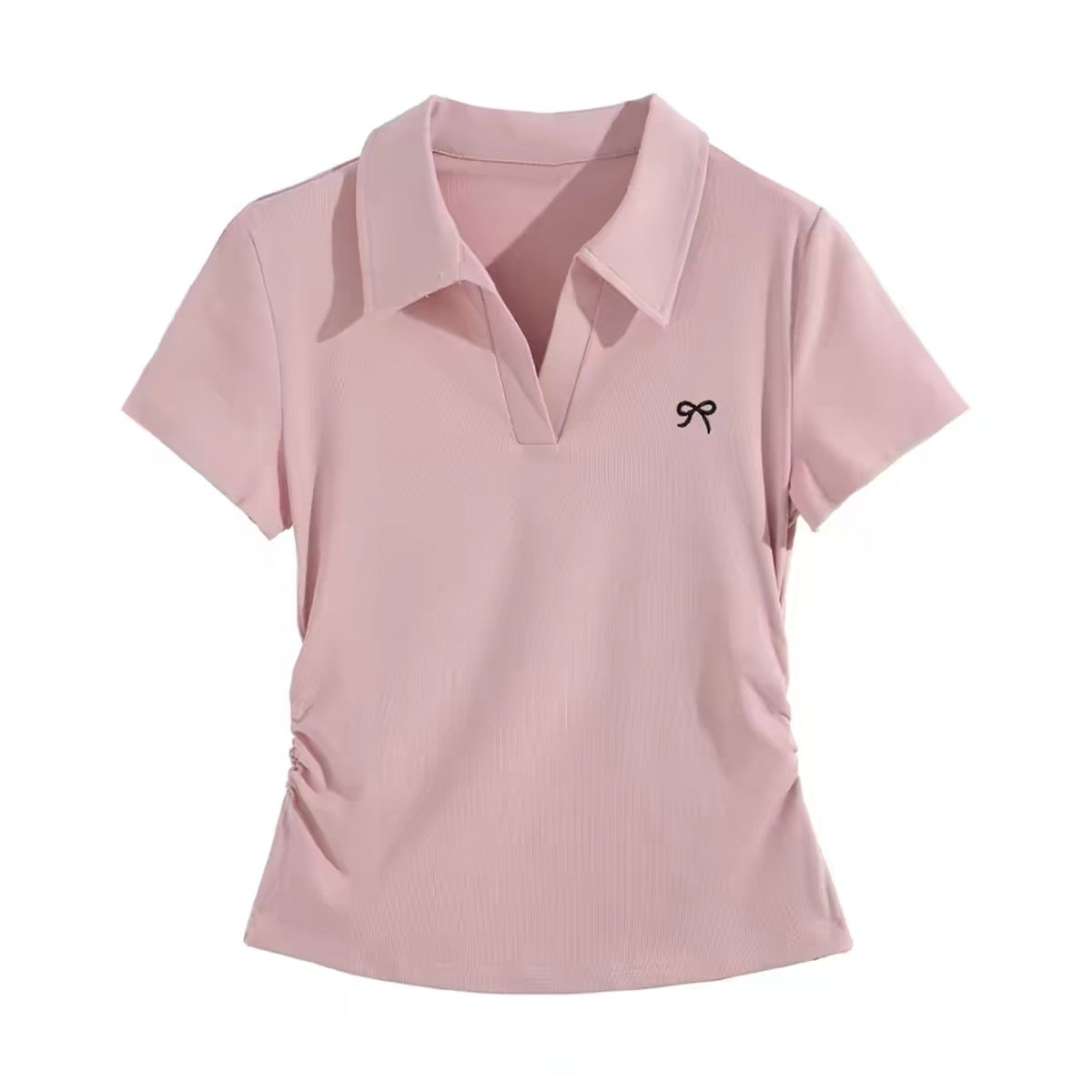 Ribbon Point Polo Top