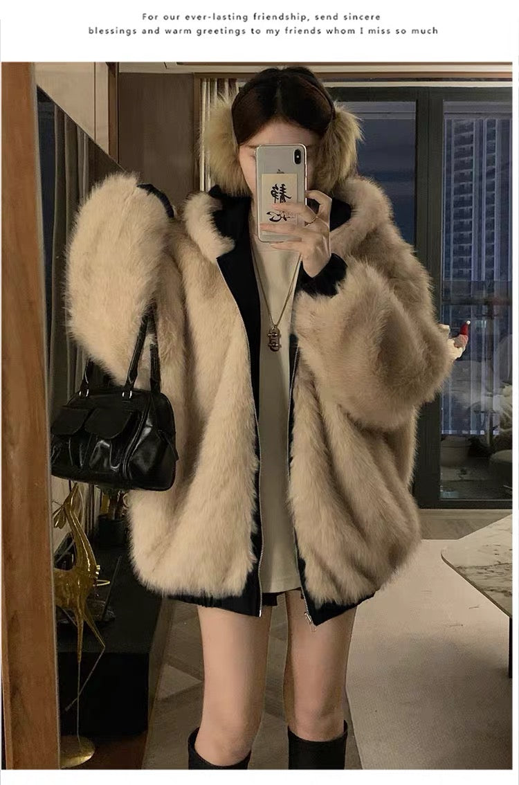 Mirelle Fur Hood Jacket