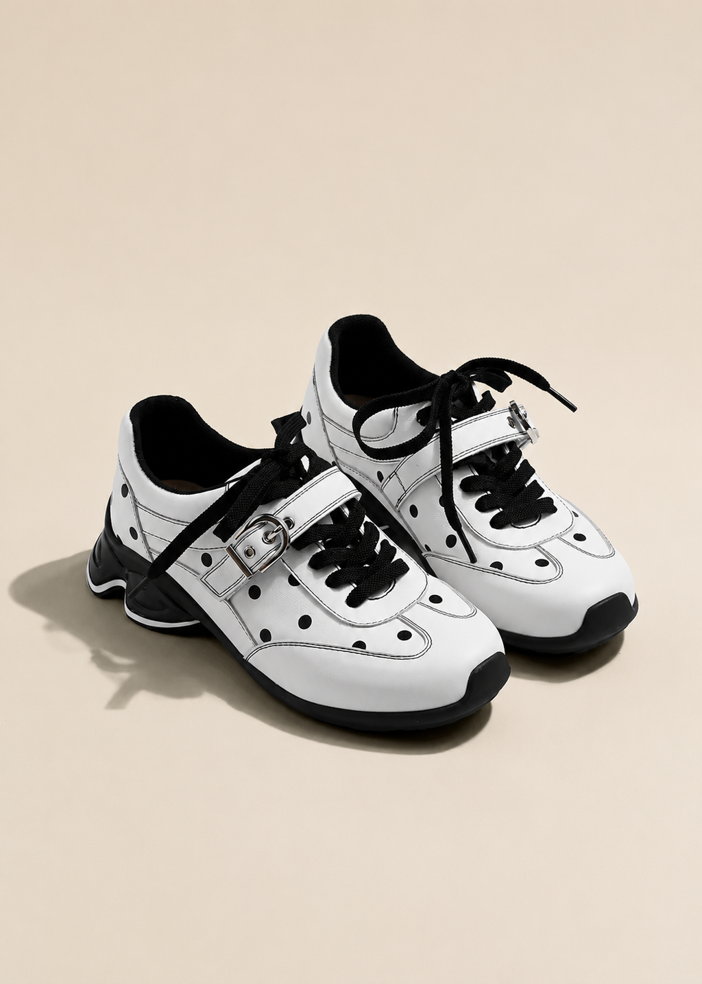 Polka Buckle Sneakers