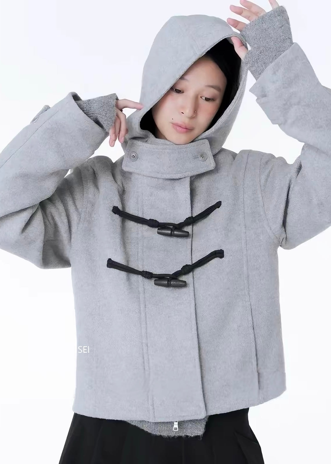 Veyla Hooded Toggle Jacket