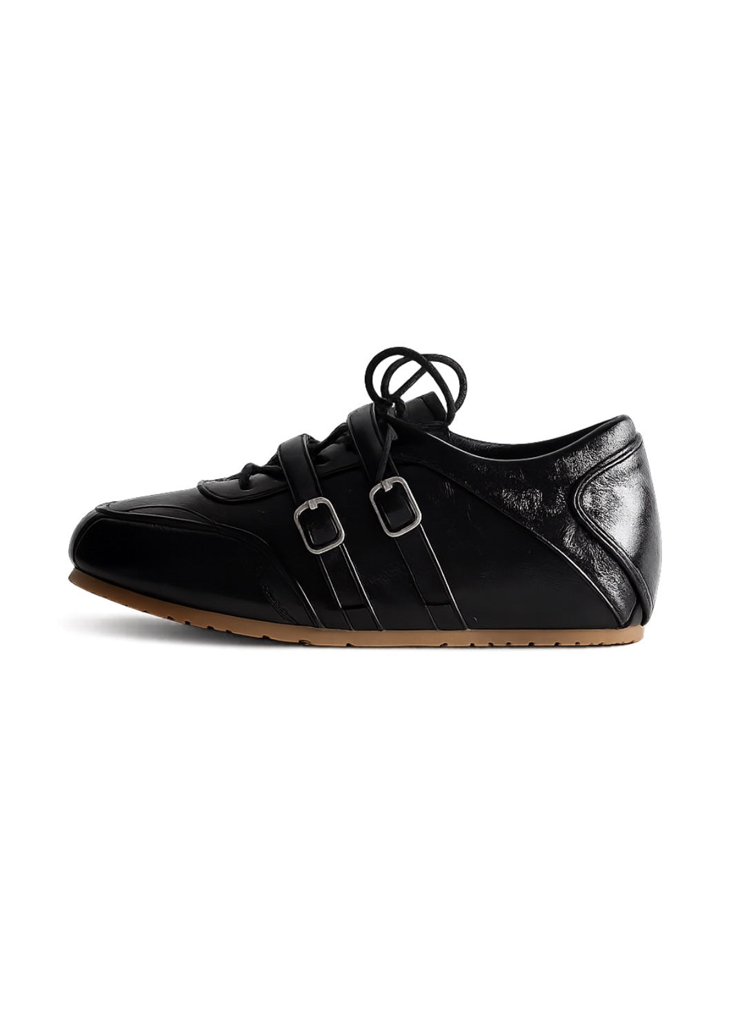Twin Buckle Lace Sneakers