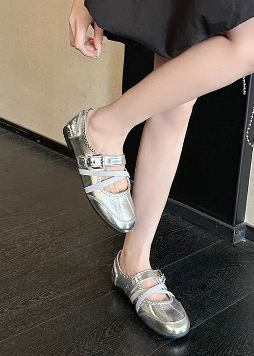 LUNA CROSS STRAP FLATS