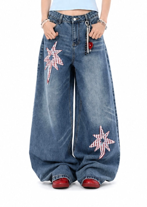 Stellar Patch Baggy Jeans