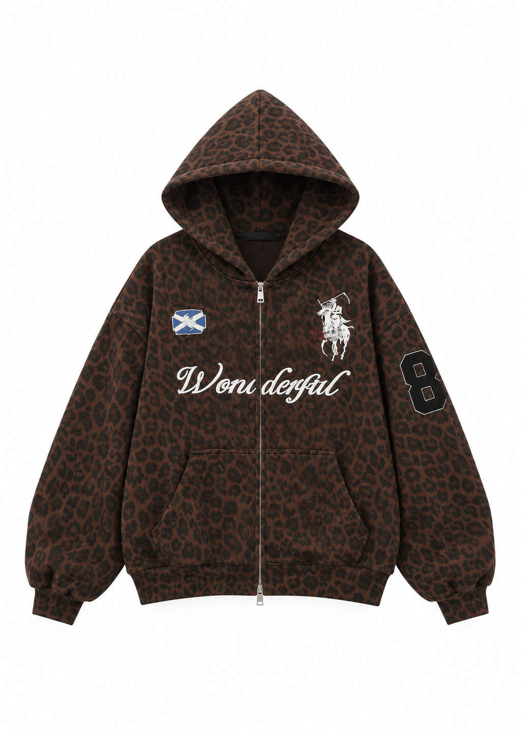 Vesper Leopard Zip Hoodie