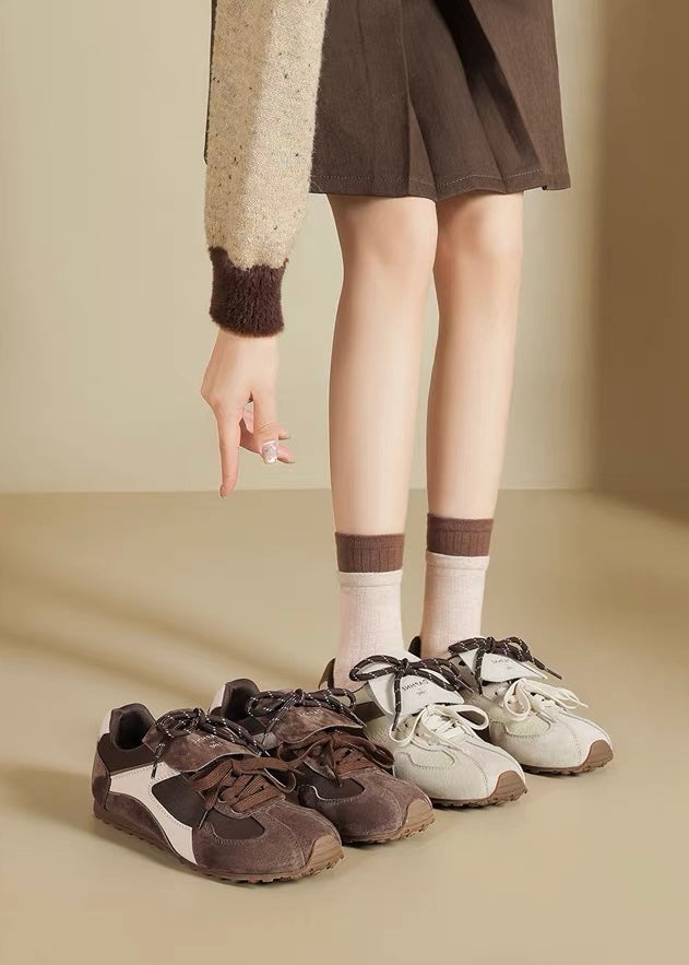 Daphne Retro Bow Sneakers