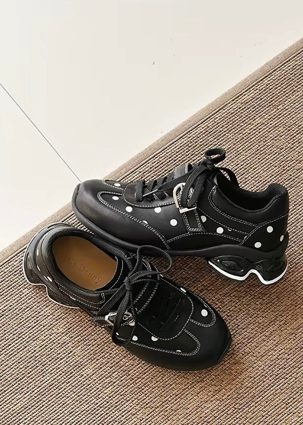 Polka Buckle Sneakers