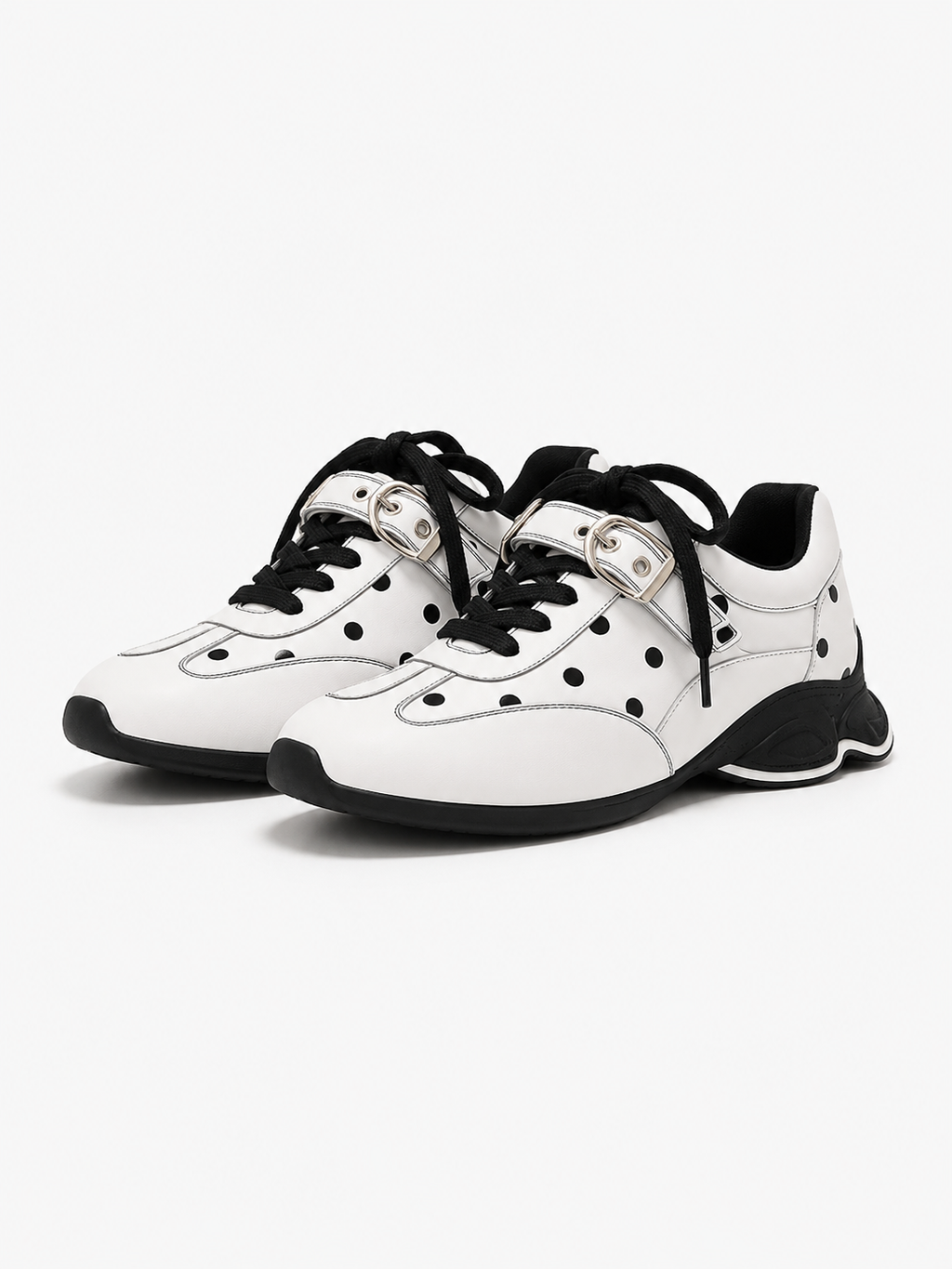 Polka Buckle Sneakers