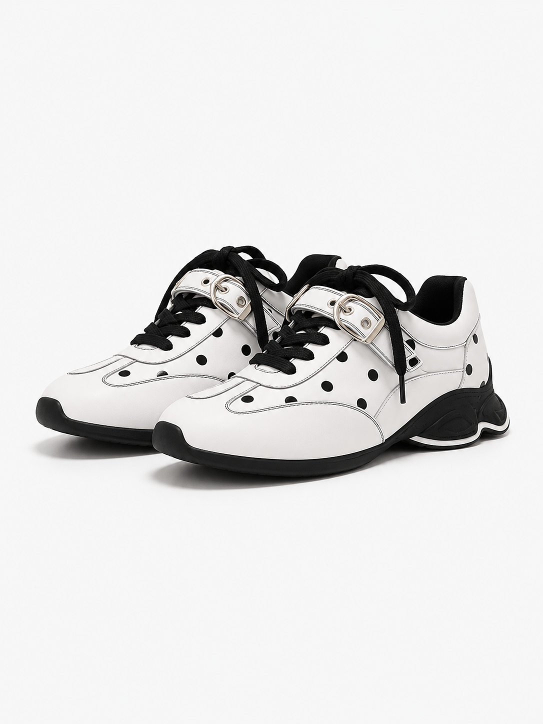 Polka Buckle Sneakers