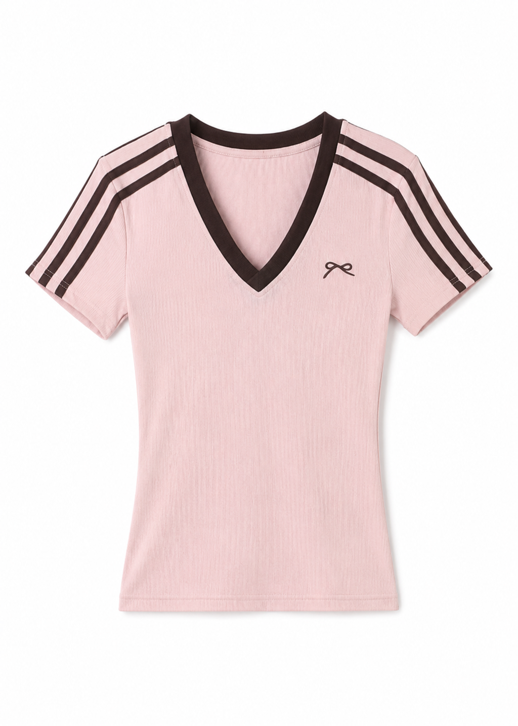 Ribbon Line V-Neck トップス