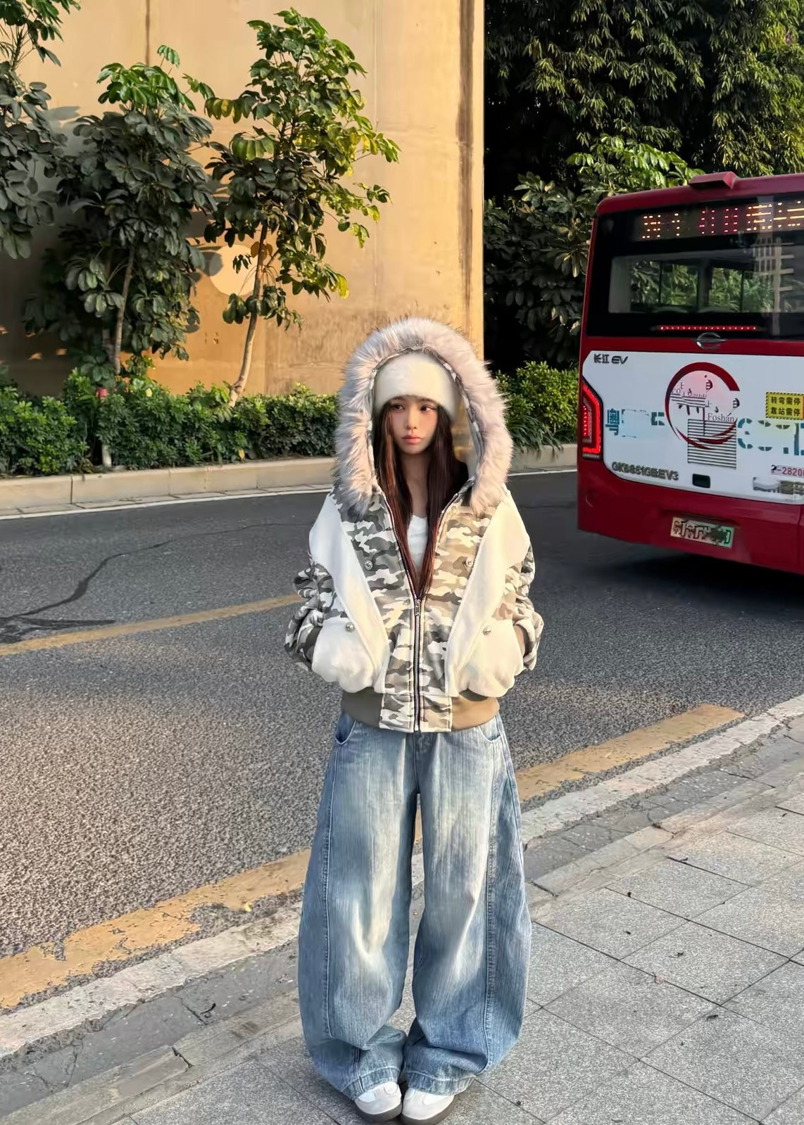 Frost Camo Fur Jacket