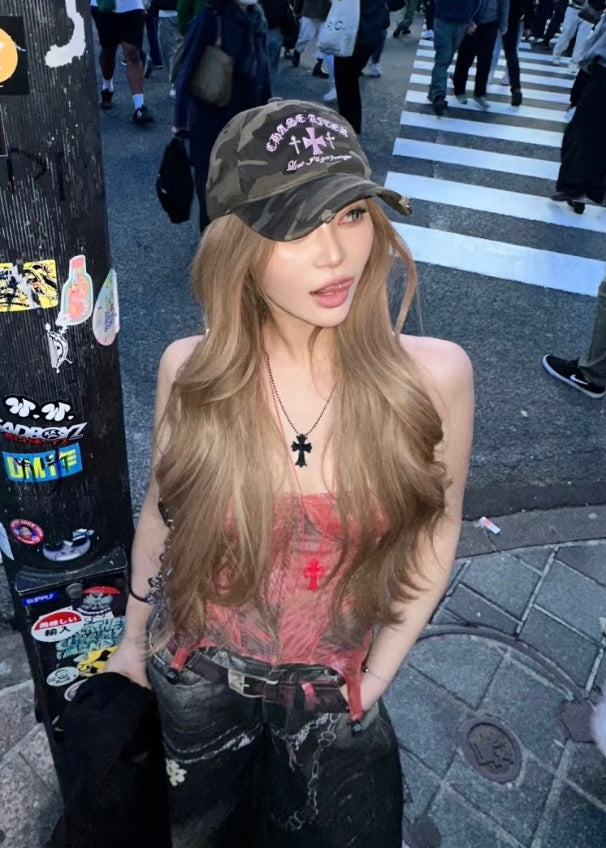 Pink Cross カモーキャップ