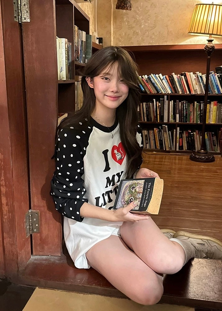 Midnight Dot Raglan Tシャツ