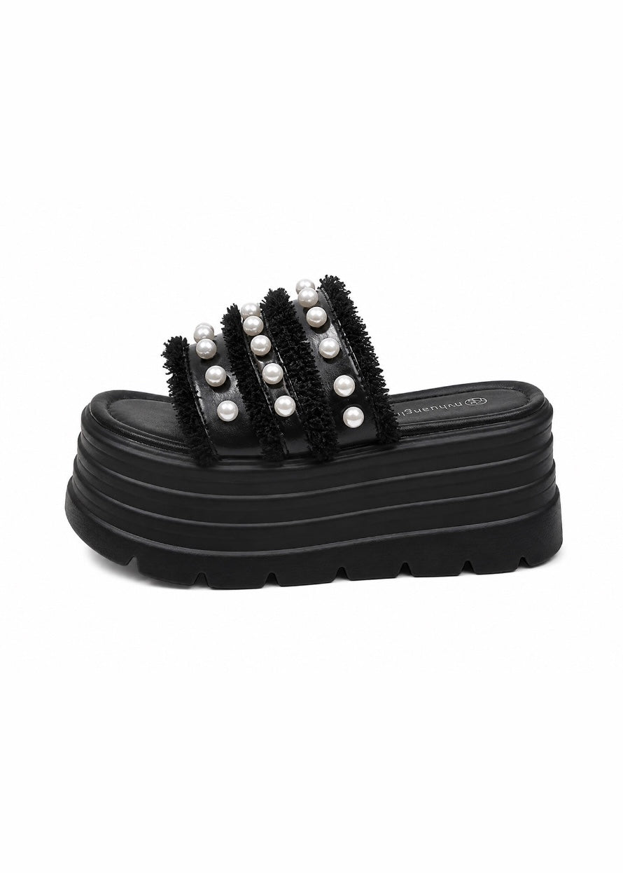 Pearl Glow Sandals +8cm