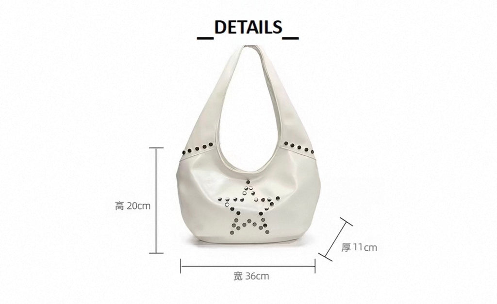 Star Stud Hobo Bag