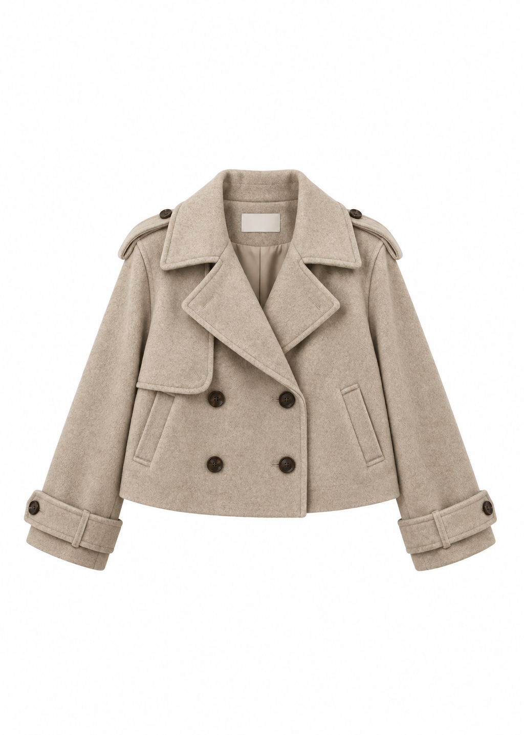 Noir Cropped Pea Coat