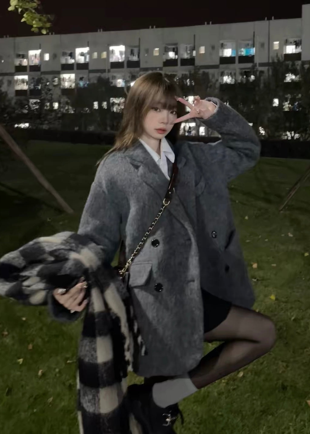 Velmira Oversized Double Coat