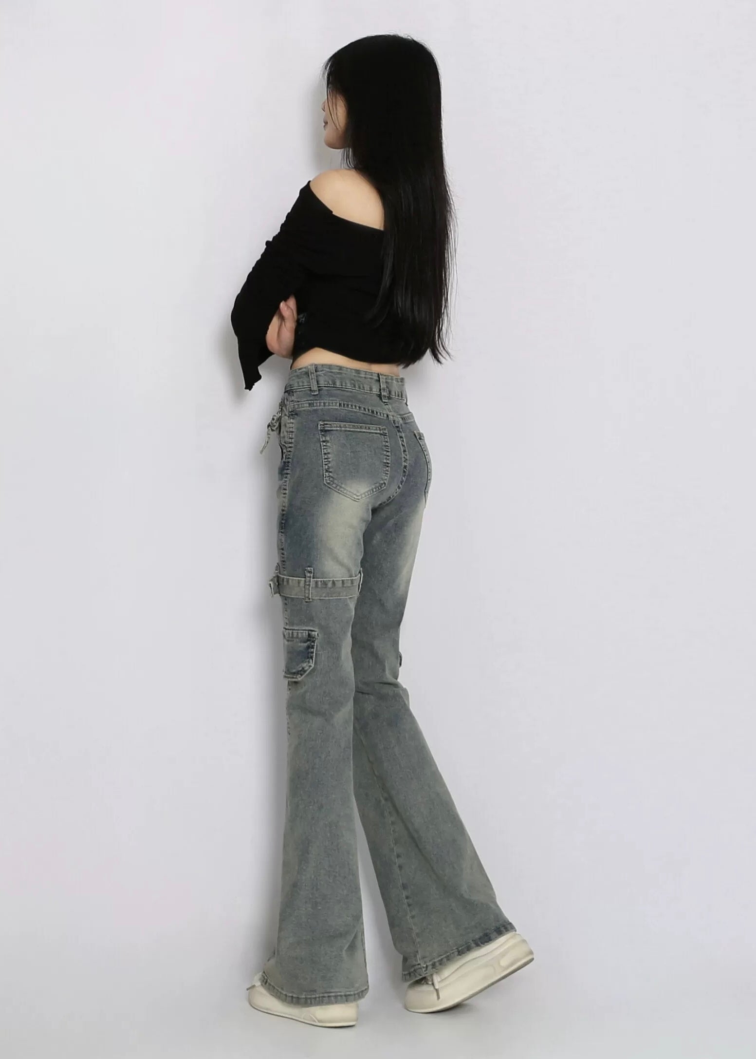 Rogue Side-Lace Cargo Denim