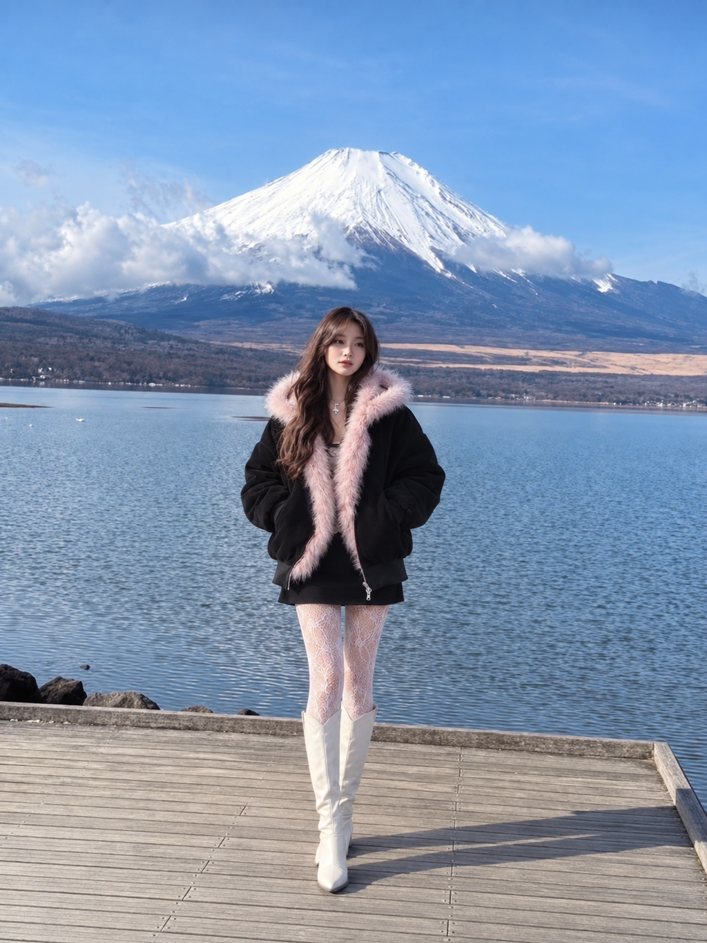Mirelle Fur Hood Jacket
