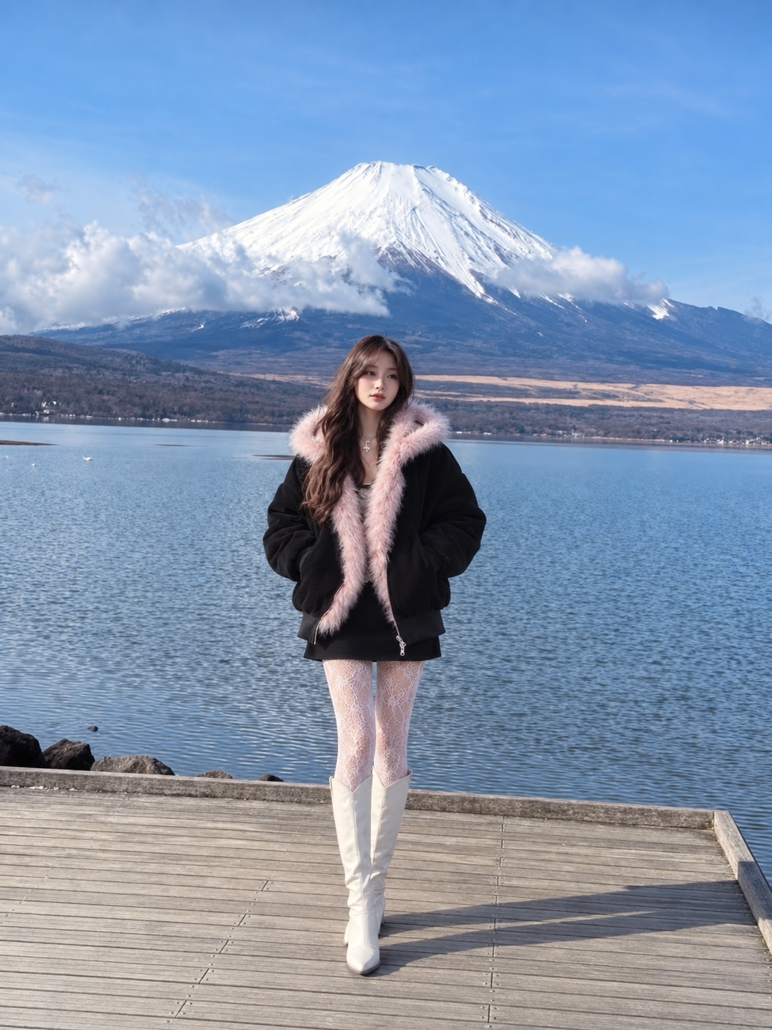 Mirelle Fur Hood Jacket