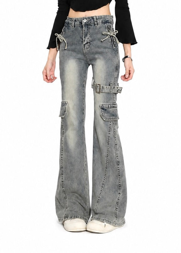 Rogue Side-Lace Cargo Denim
