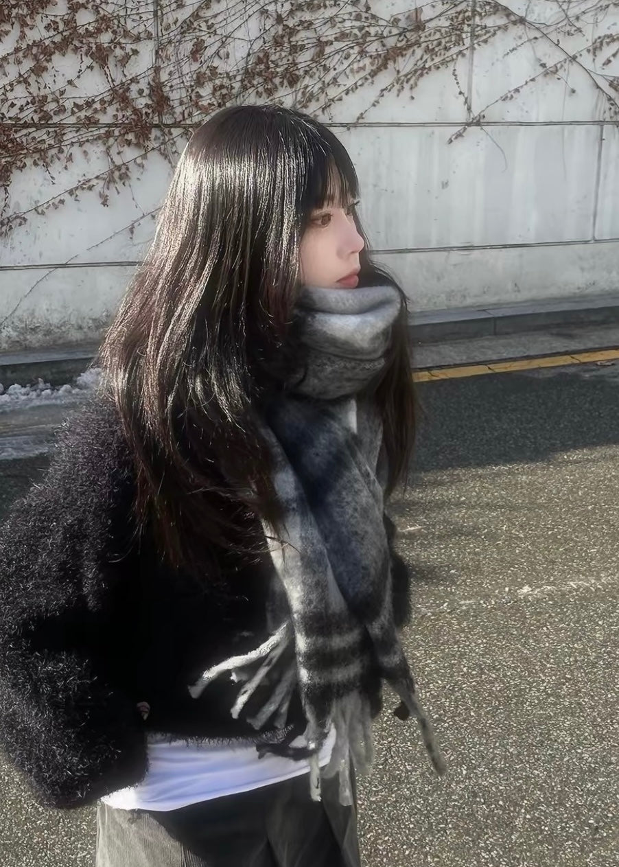 Cloudy Check Muffler