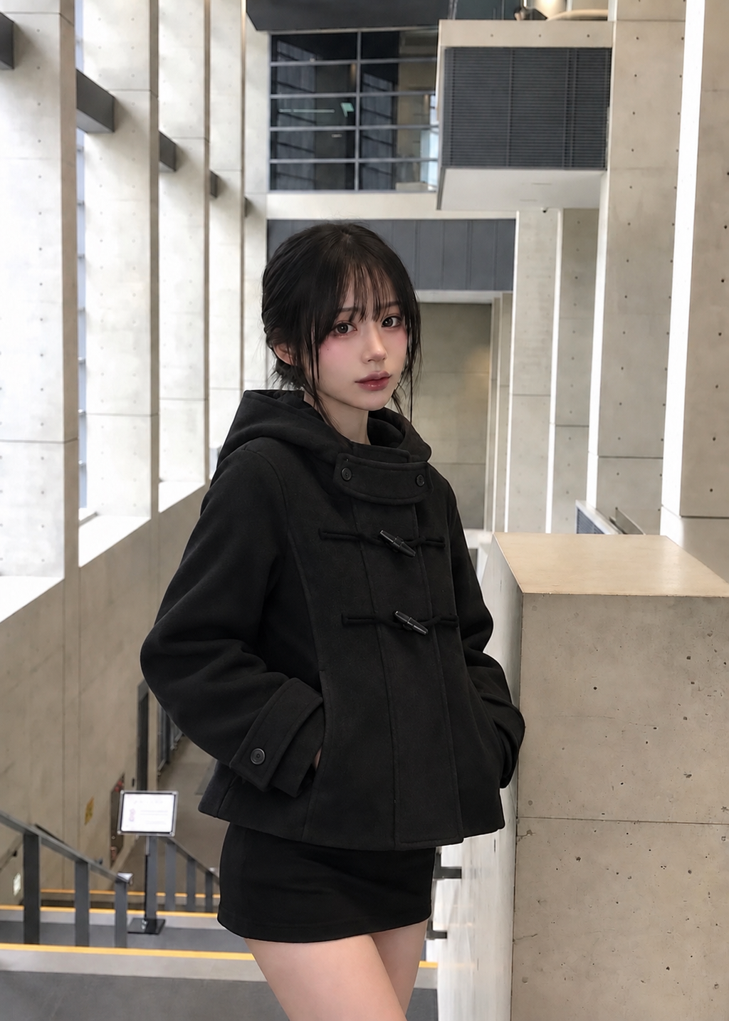 Veyla Hooded Toggle Jacket