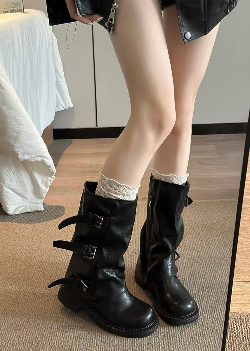 Triple Belt Rider Boots