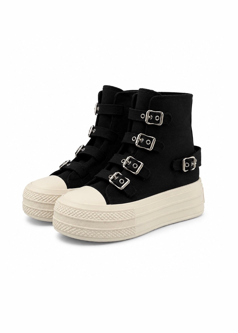 Rebel Buckle High-Top Sneaker