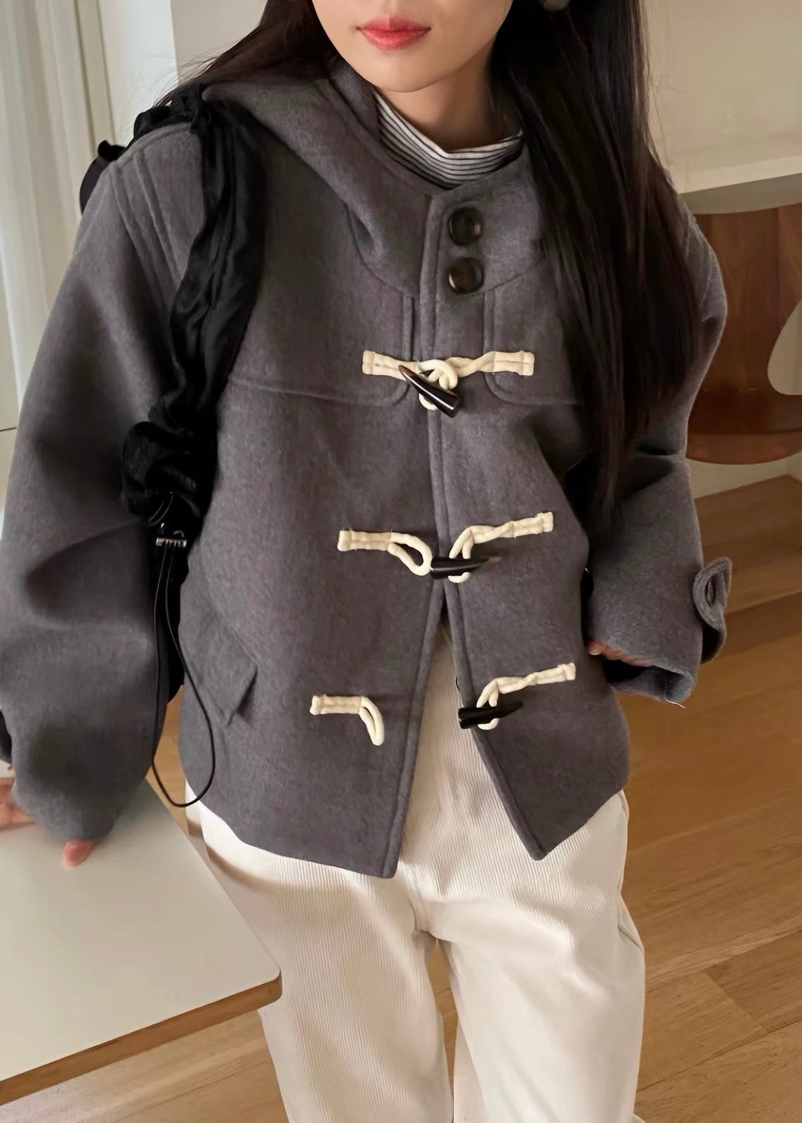 Miel Toggle Hood Coat