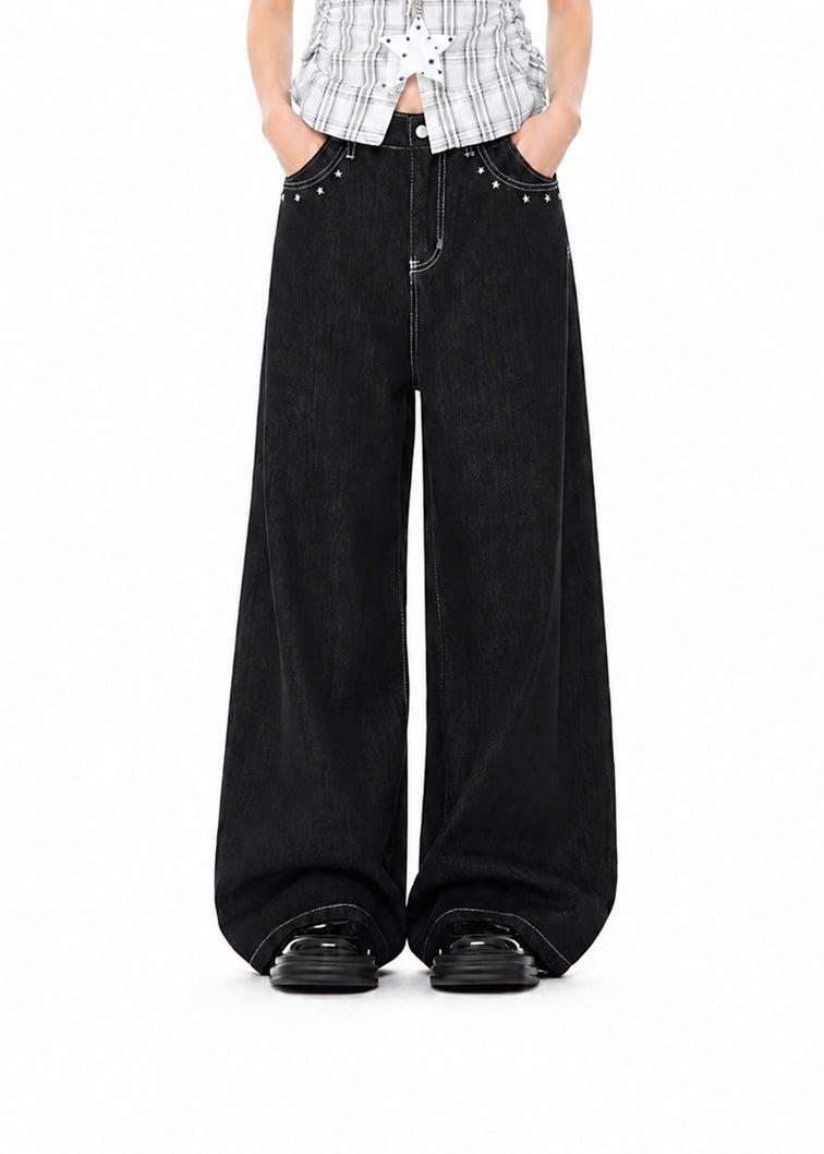 Angel Wing Wide Denim