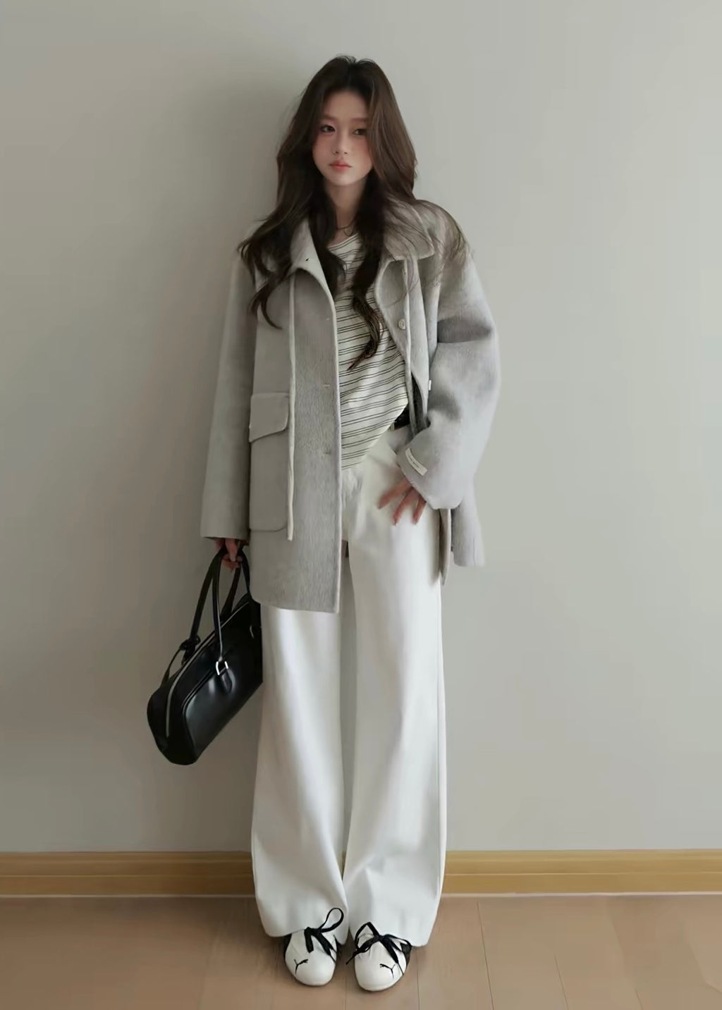 Lunelle Fur Ribbon Coat