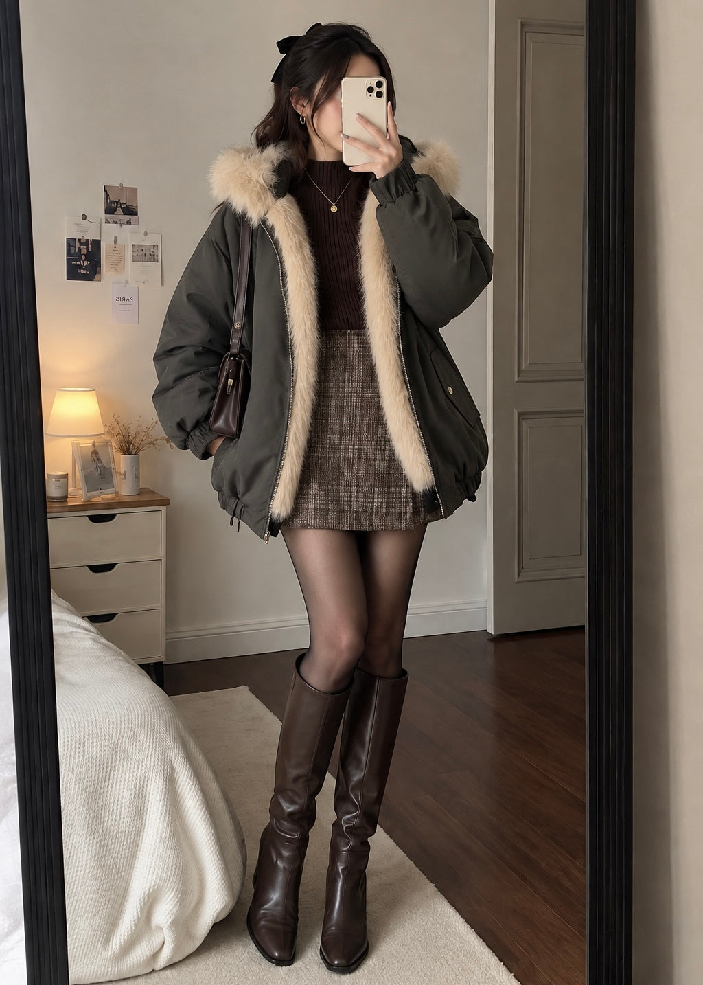 Mirelle Fur Hood Jacket