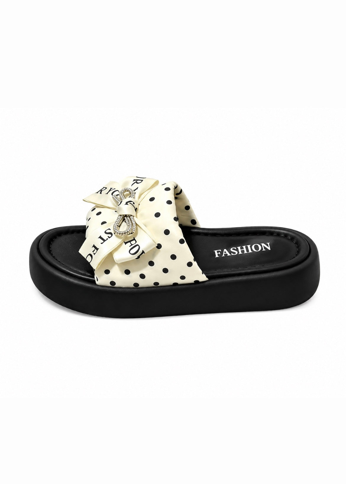 Polka Charm Platform Sandal