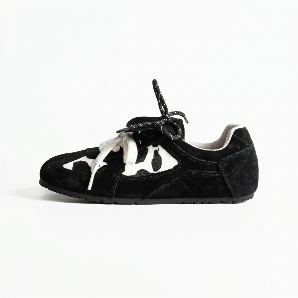 Chocolate Cowhide Sneakers