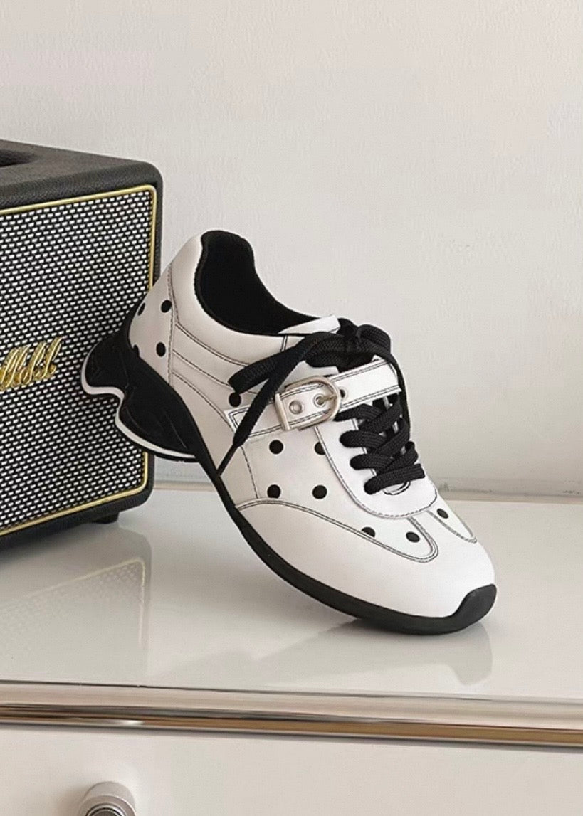 Polka Buckle Sneakers