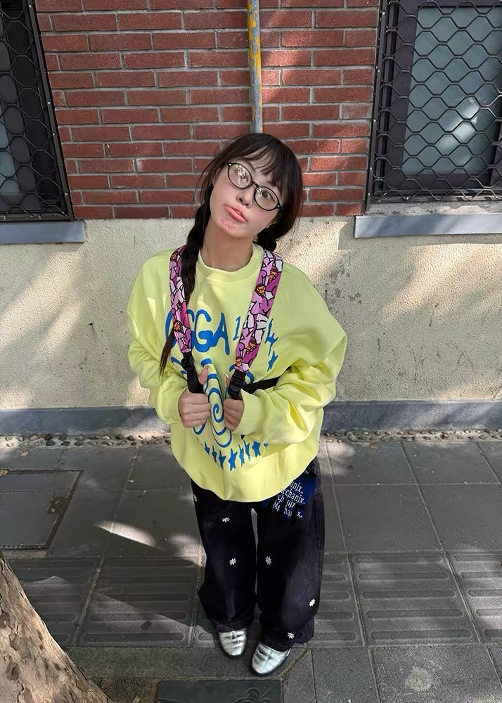 Striped Graphic Hoodie ロンT