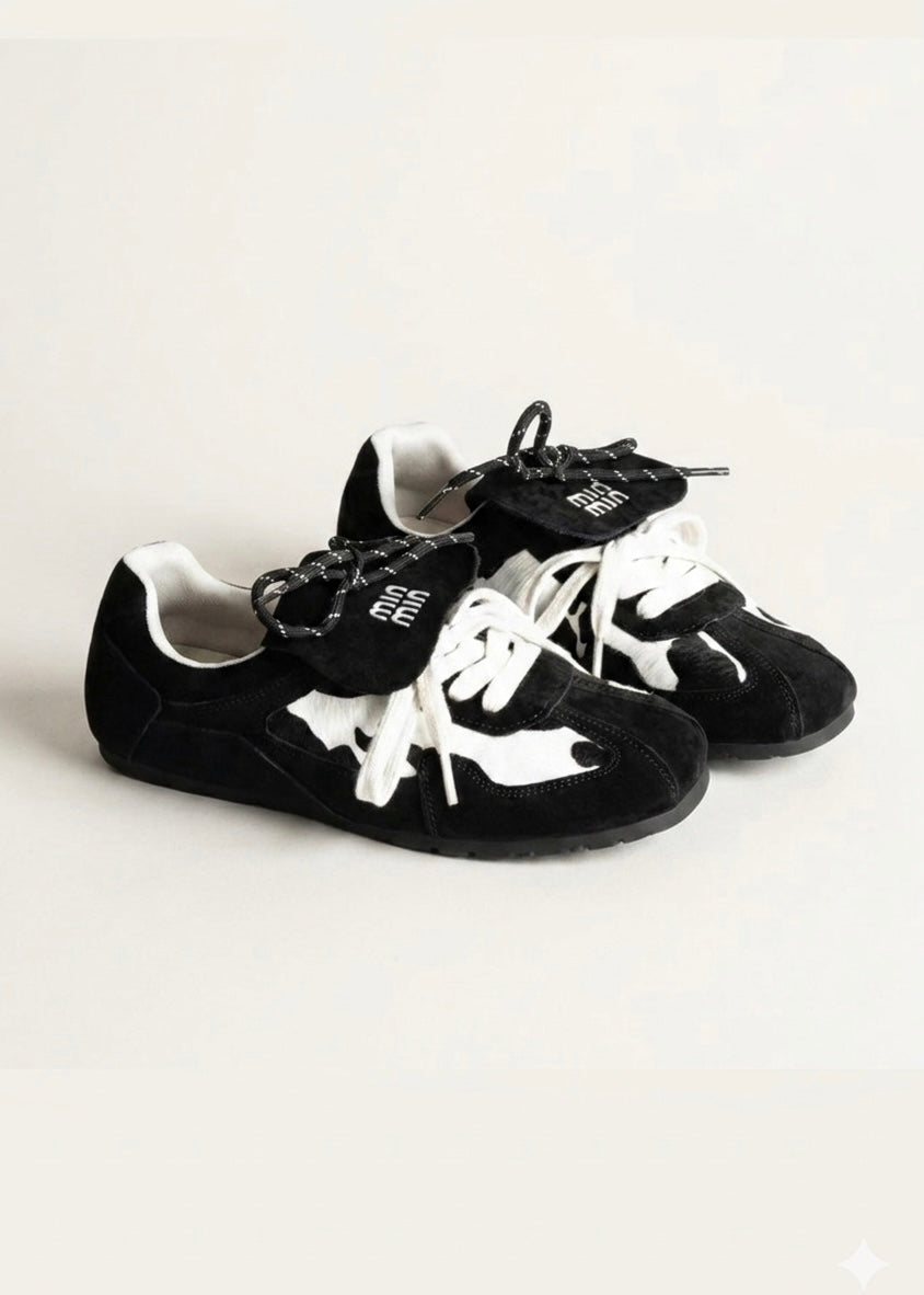 Chocolate Cowhide Sneakers