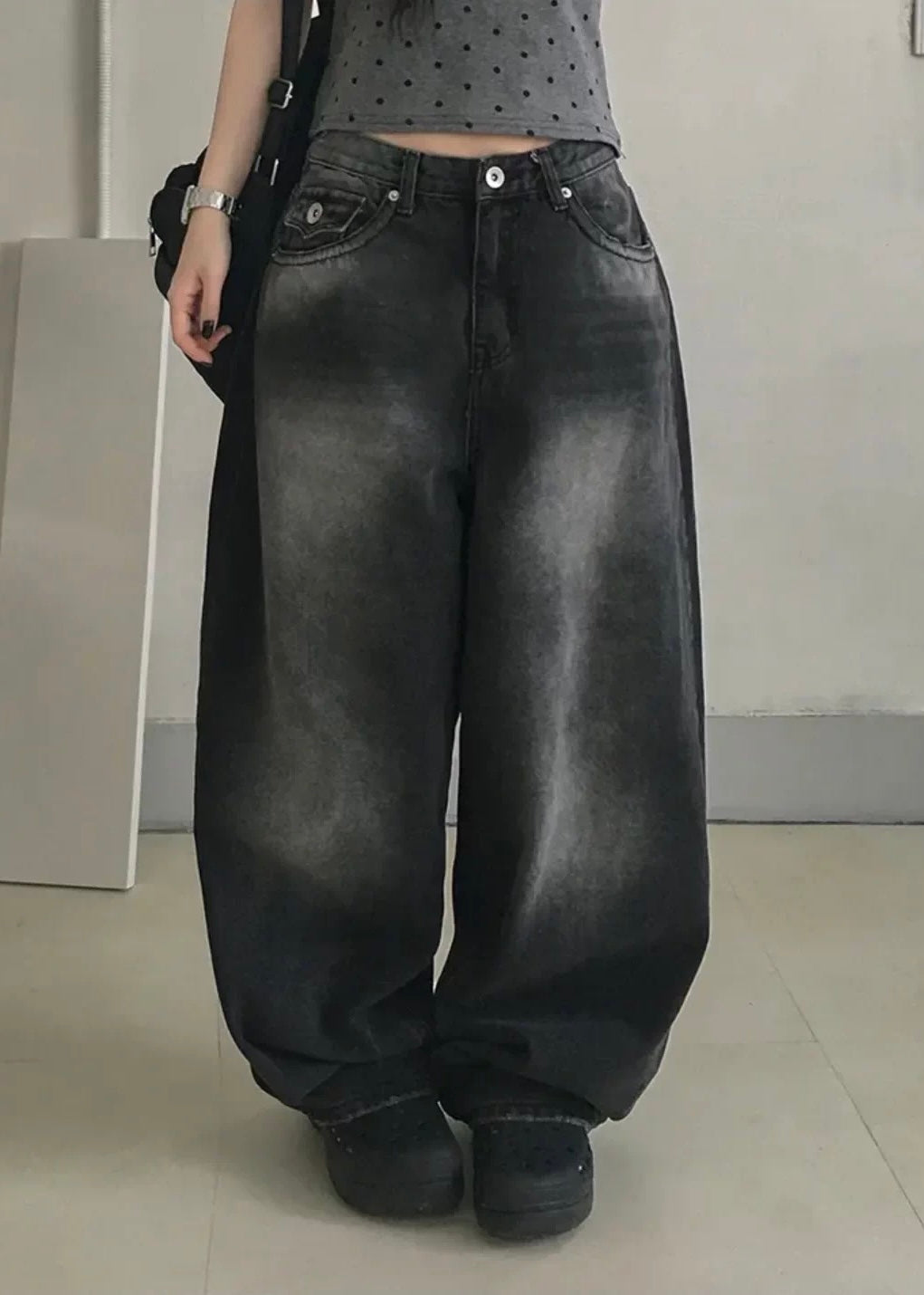 Shadow Wash Wide Denim