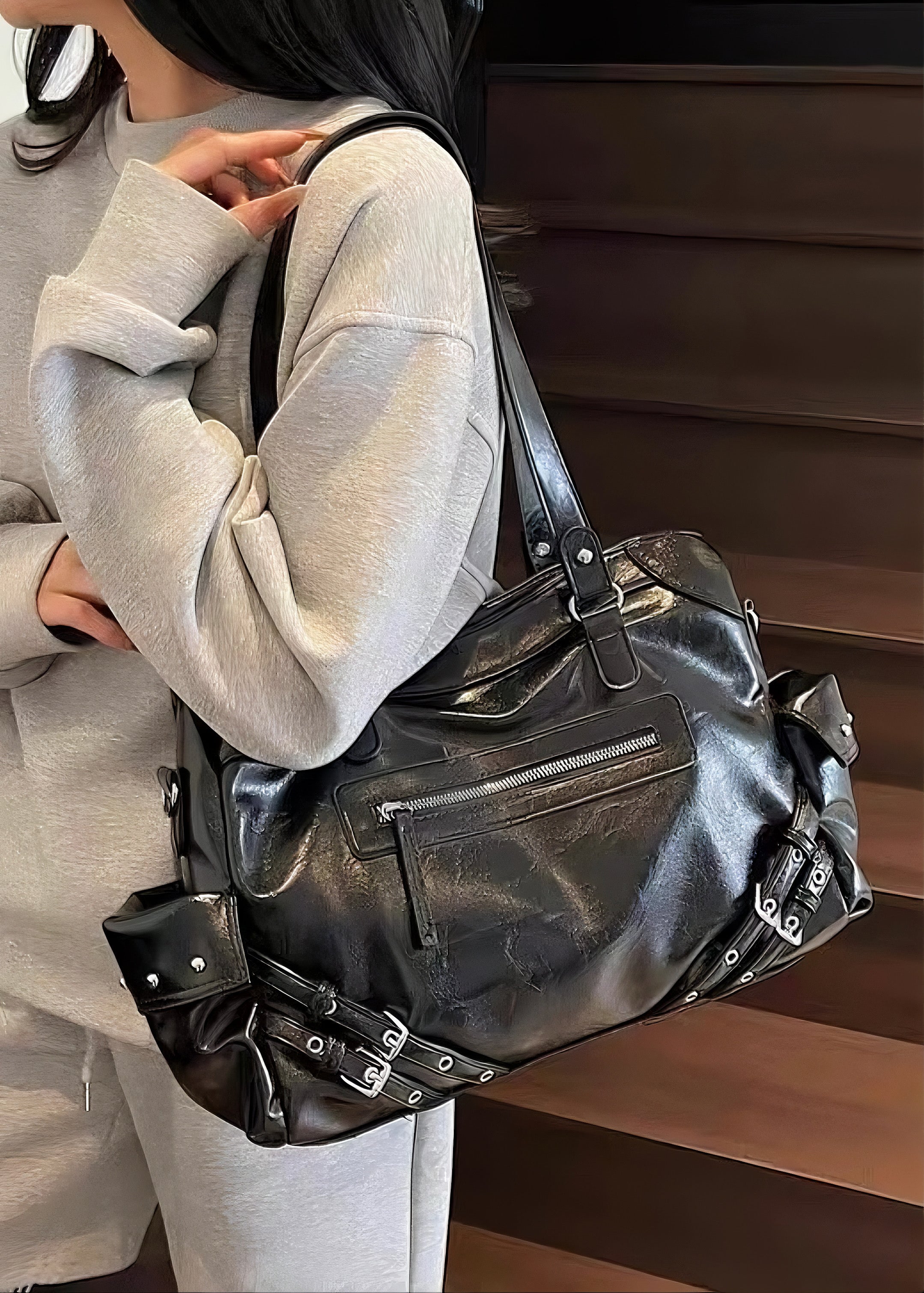 Midnight Buckle Shoulder バッグ