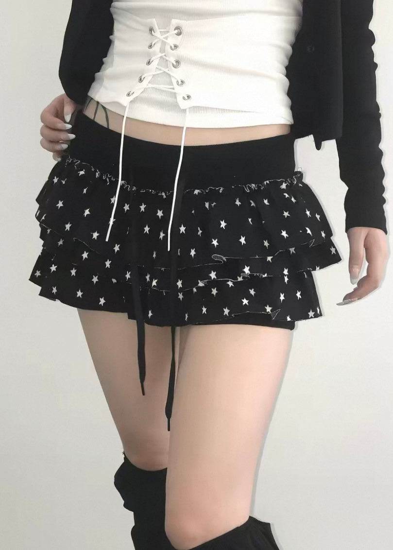Starry Night Tiered Skort