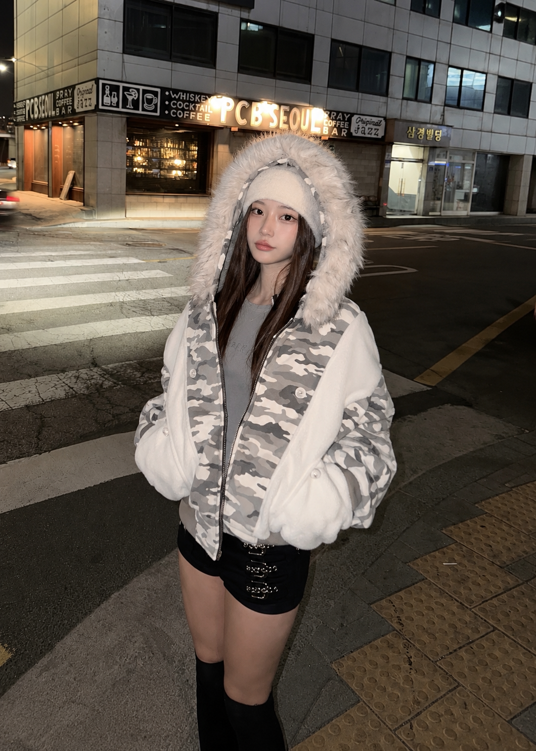 Frost Camo Fur Jacket