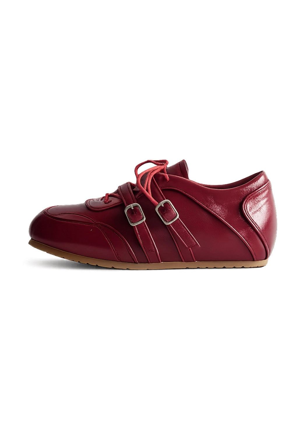 Twin Buckle Lace Sneakers